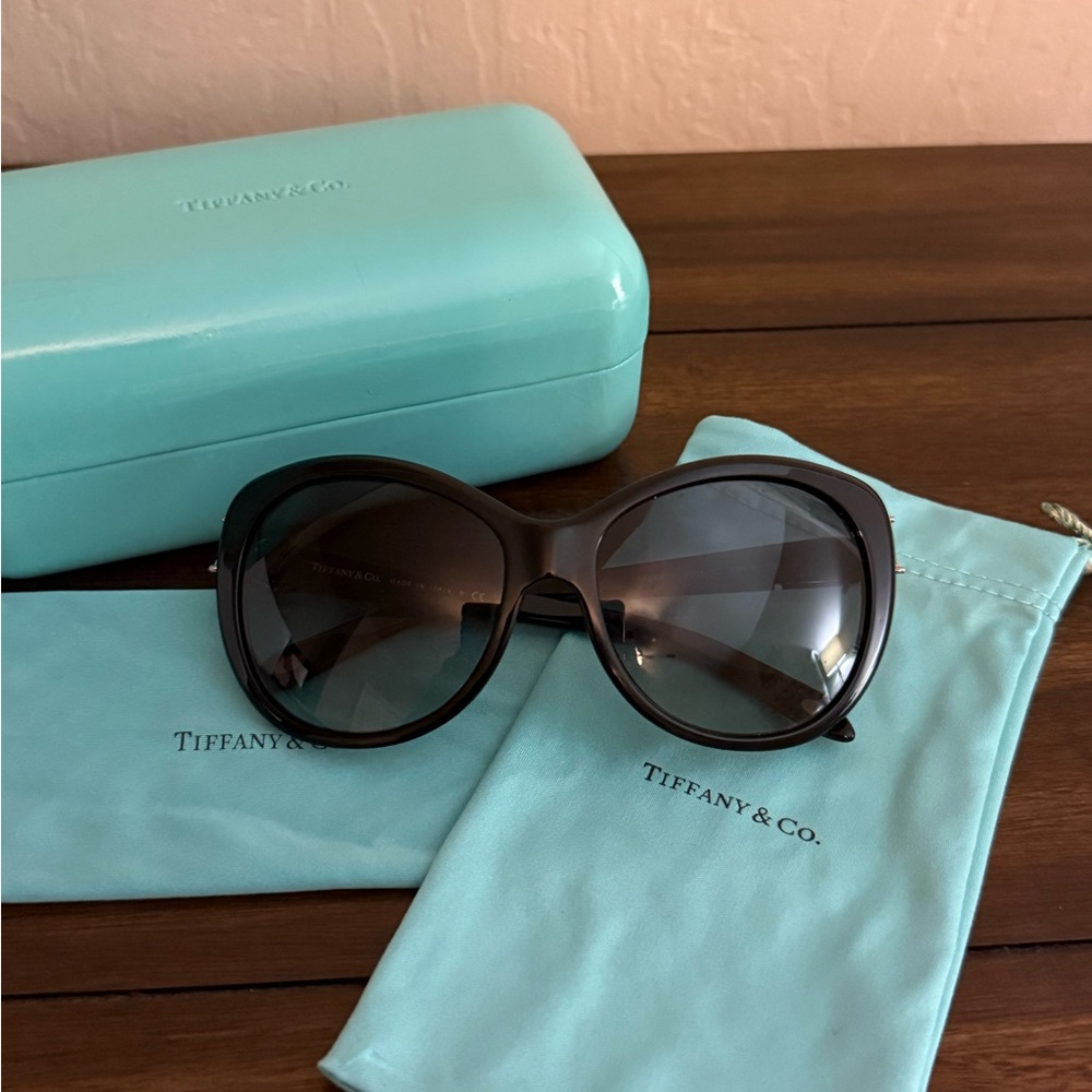 Tiffany & Co. Black Sunglasses Style TF. 4048-3 8001/3C 58016 - Picture 3 of 6